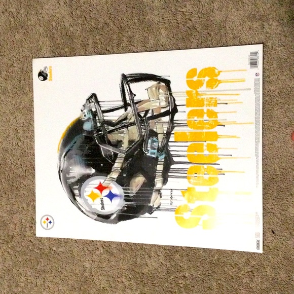 Other - Steelers drippy poster.